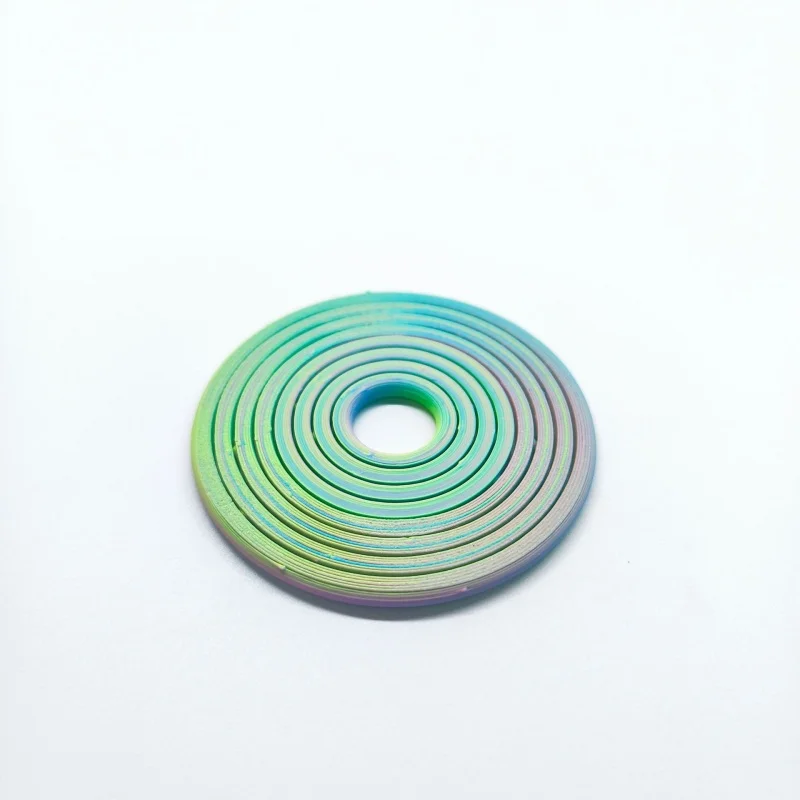 3D Printed Round Fractal Fidget Disc Rotating Sensory Toy Portable Anxiety Relief Decompression Toy for Party Games Relax