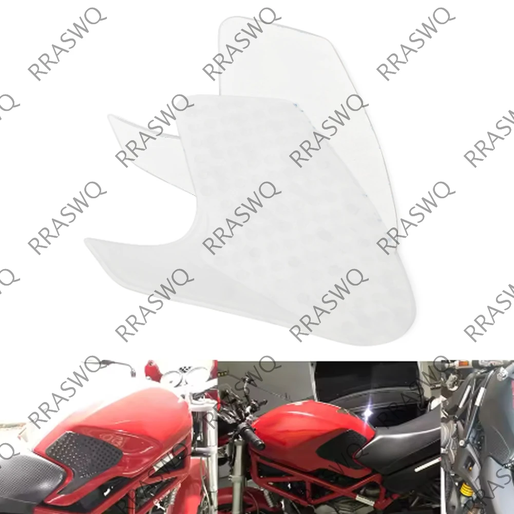 Para ducati monster 696 08-14 796 1100 2010-2015 moto antiderrapante tanque almofada adesivo gás joelho aderência tração lateral