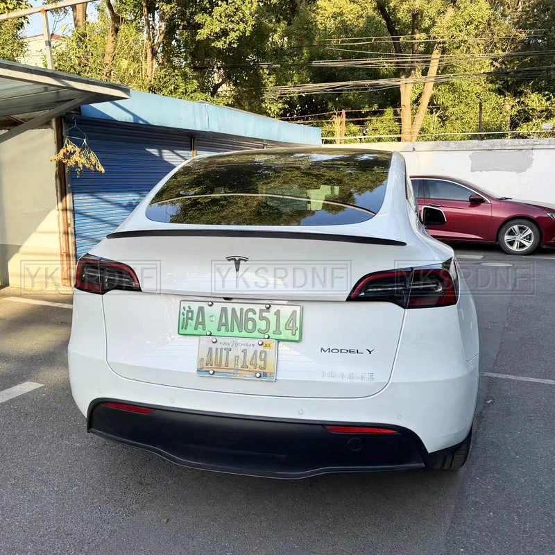 Dla Tesla Spoiler Model Y 2024 Akcesoria Spoilery Skrzydła dla Tesla Model 3 Highland 2024 Akcesoria 3/Y 2017-2024 Materiał ABS — zdjęcie 3
