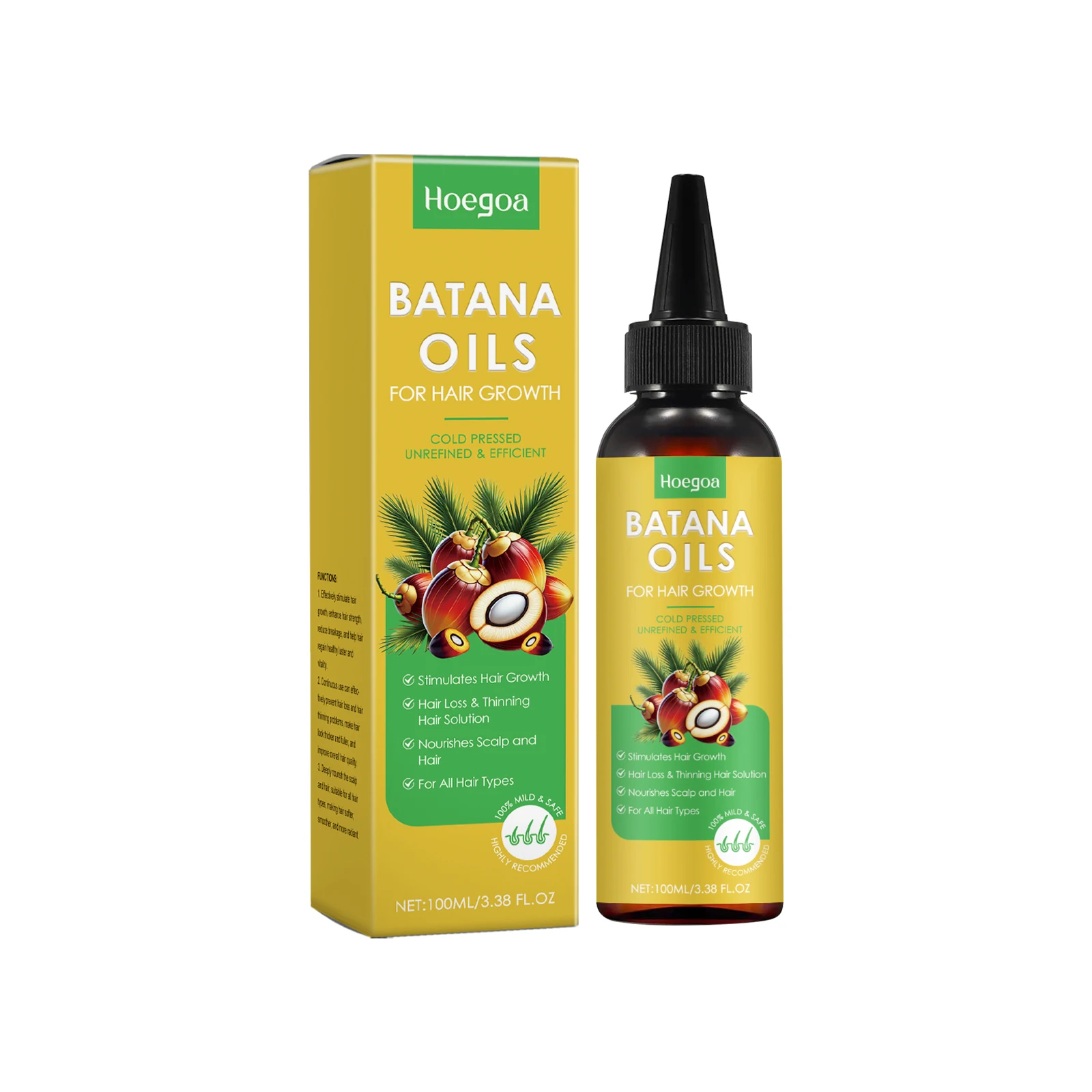 

Hoegoa Batana Hair Care Oil Nourishes Scalp Softens Hair And Restores Frizzy Hair Care Essential Oil