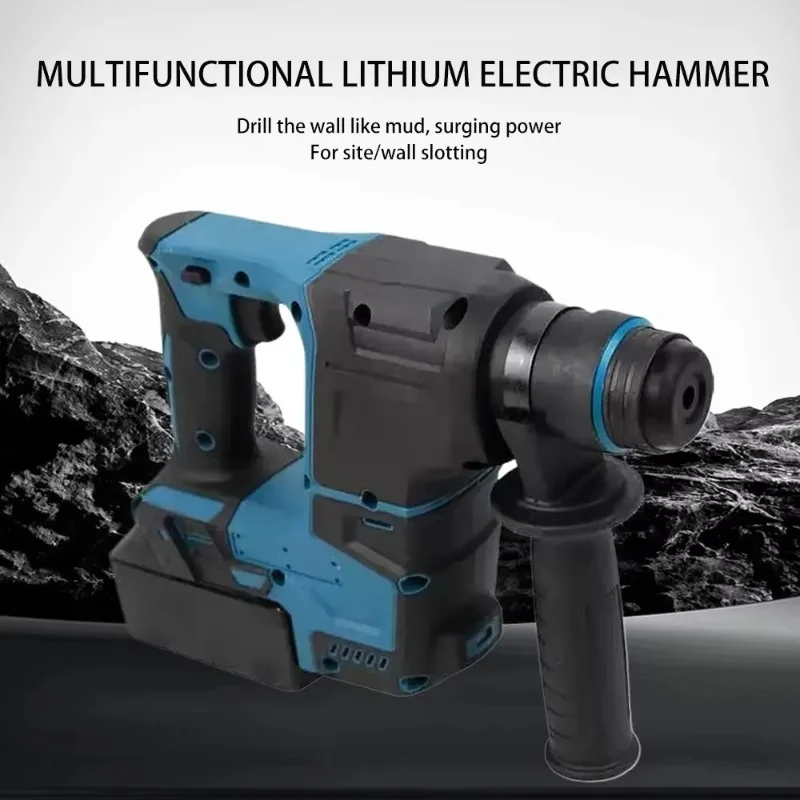 

【Best-selling】Brushless Electric Hammer Drill 4800ipm Rechargele Cordless Rotary Hammer Drilling And Chiseling Tool For 18V Bat
