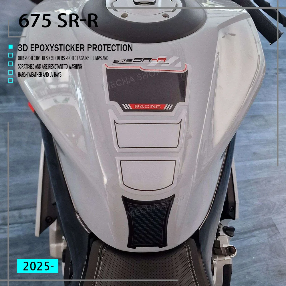 

Наклейка на топливный бак для CFMoto 675SR R 675 SR-R, аксессуары для защиты мотоцикла, 3D гелевая наклейка на бак 675SRR