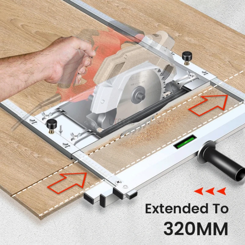 Imagem -02 - Edge Guide Posiçãoing Cutting Machine Posicionador para Circular Saw Cutter And Trimmer Wood Board Tool