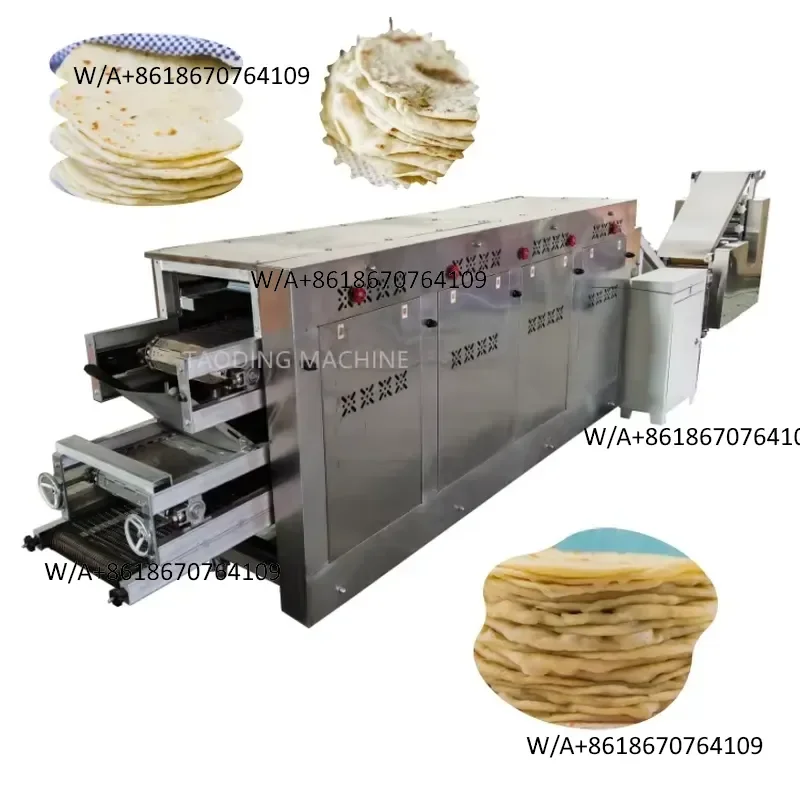 Cheapest Price Chapati Roti Maker in Canada tunnel Oven Pizza Arabic Bread Maker Naan Pita Bread Making Machine Production