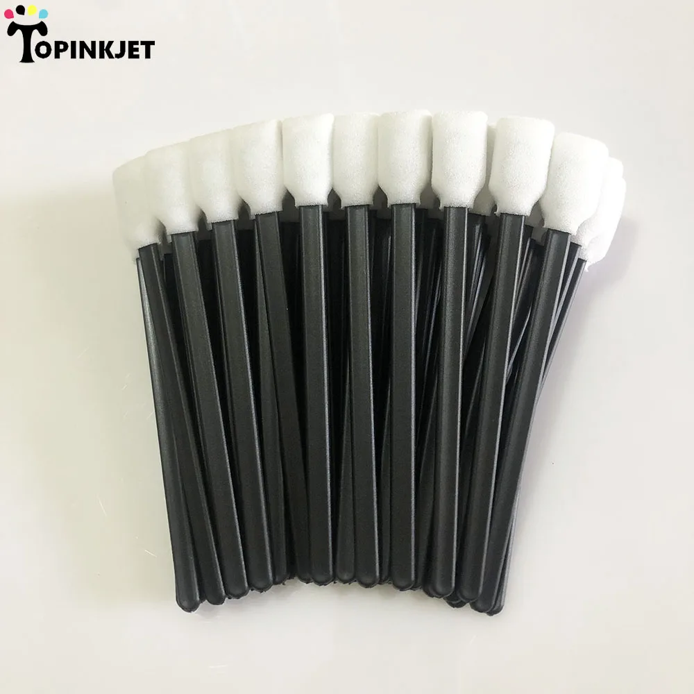 50PCS Black Printhead Cleaning Foam For Epson Roland Mimaki Mutoh Cleaning Tool Printhead Cleaning