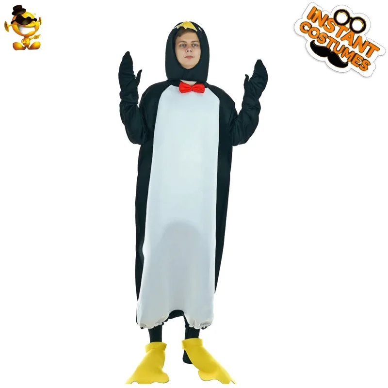 Divertente parodia pinguino costume vestito da festa ballo in maschera costume di scena abbigliamento da prestazione costume cosplay festa di Halloween