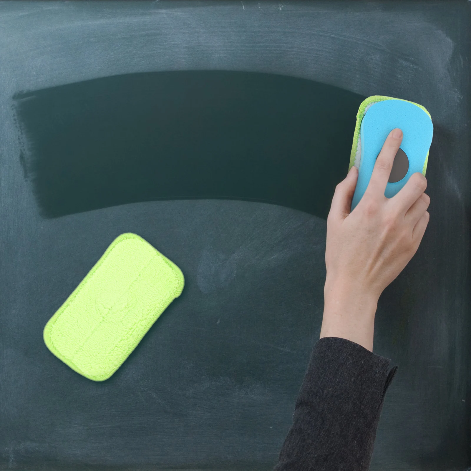 10 個磁気プレートワイプ無塵黒板ワイパー学用品ホワイトボード消しゴムクリーナー