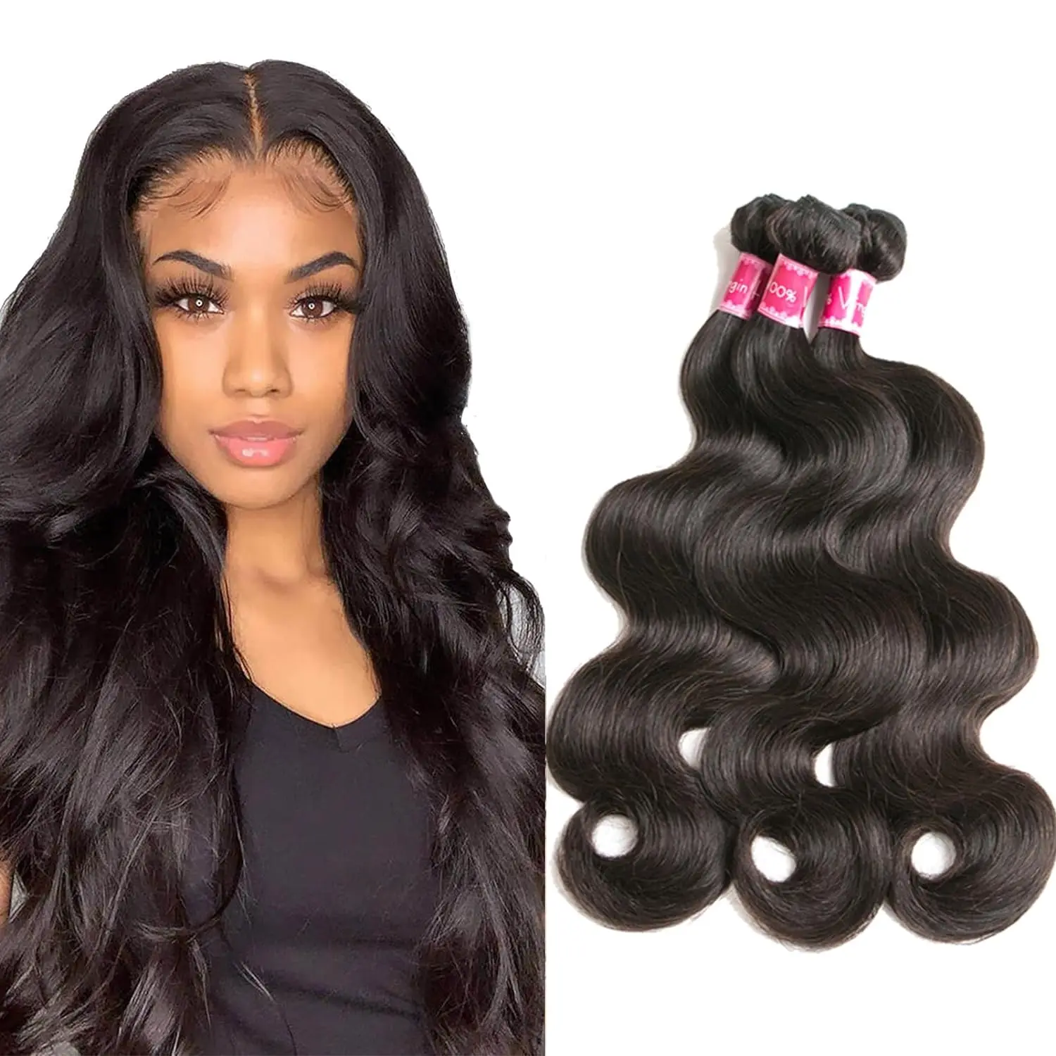 Body Wave Bundles Human Hair 22 24 26 Inch 100% Unprocessed Brazilian Human Hair Weave