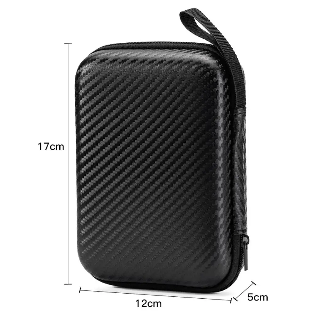 Shockproof Headphones Carrying Case Waterproof EVA Earphone Storage Bag Soft Flannelette Lining Lightweight Traveling