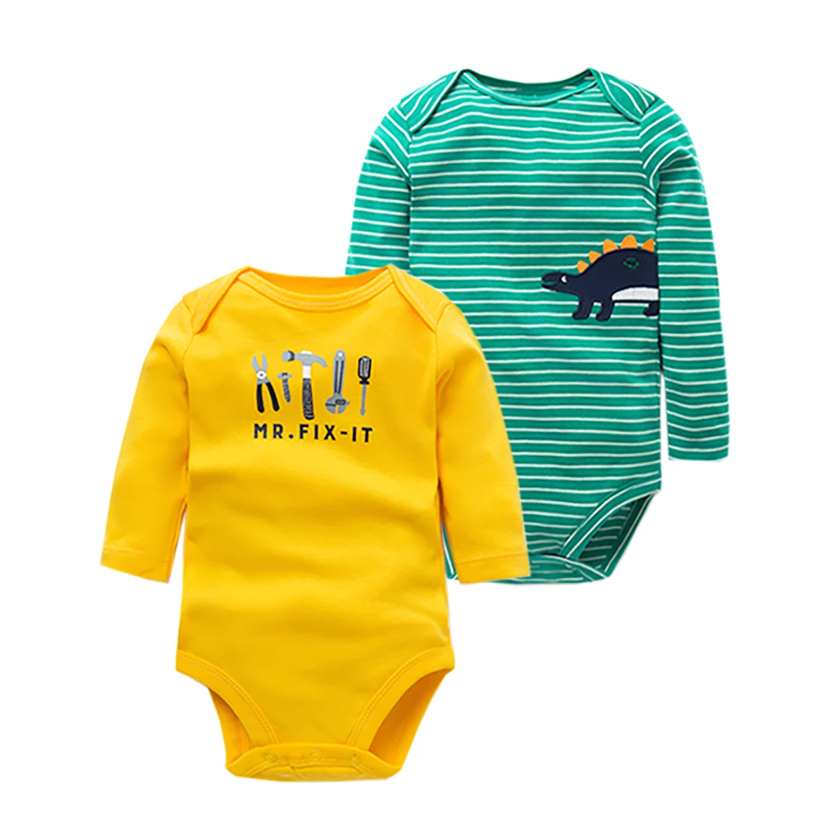 2024 New Fashion Newborn Cartoon Long Sleeve Baby Boy Bodysuits Soft 100%Cotton Baby Clothes Set Infant  Jumpsuit