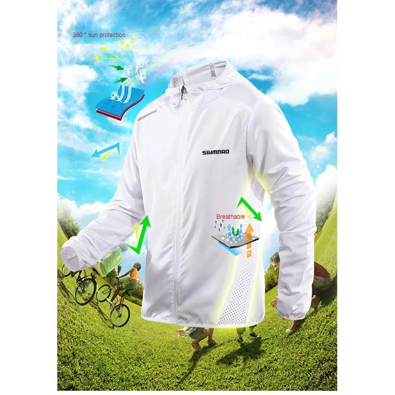 2024 New Spring/Summer Outdoor Sunscreen Breathable Cycling Jacket Outdoor Mountaineering Sports Leisure Simple and Versatile To