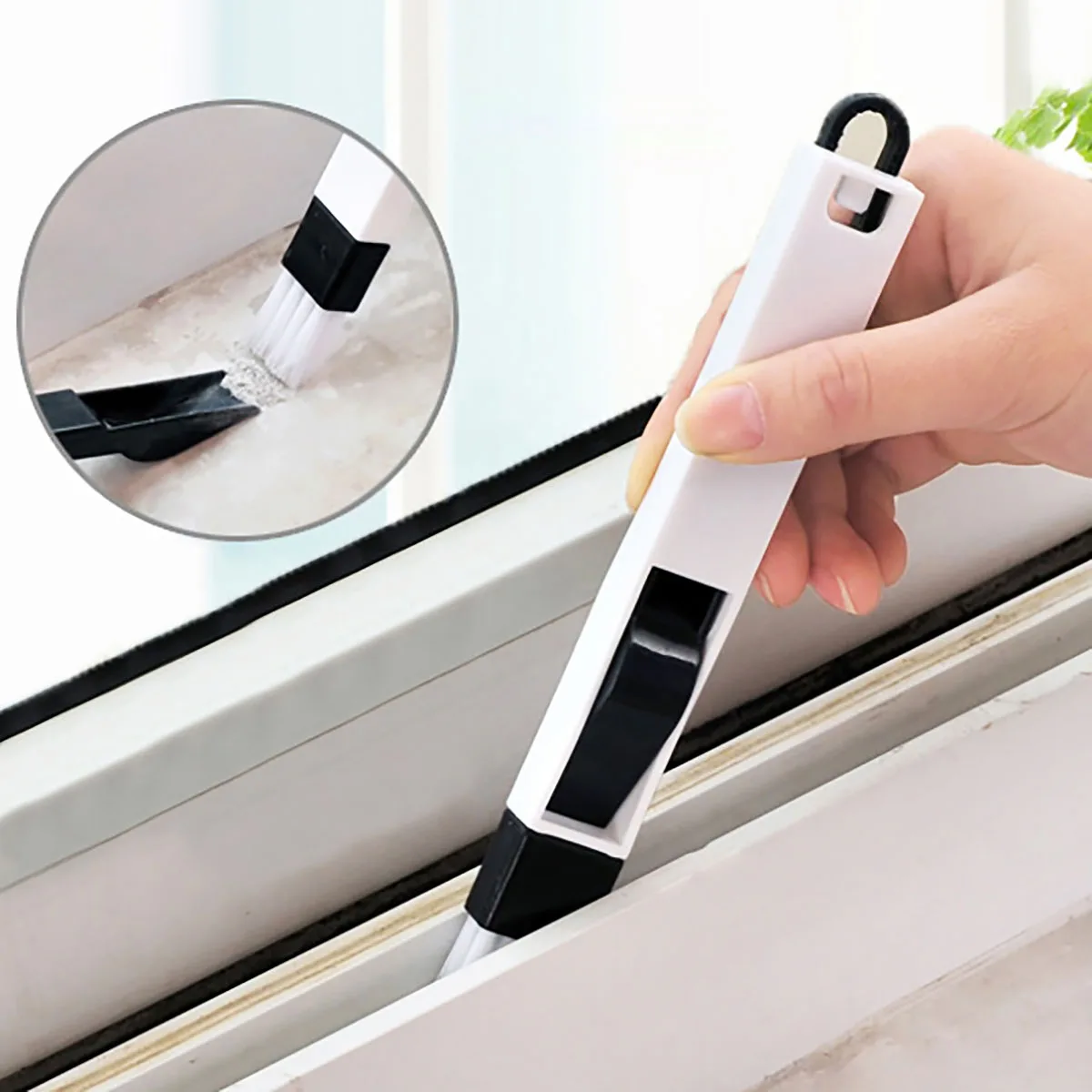 Window Groove Cleaning Brush Clean Tool Multifunctional Windows Slot Brush Keyboard Nook Cranny Dust Shovel Track Clean