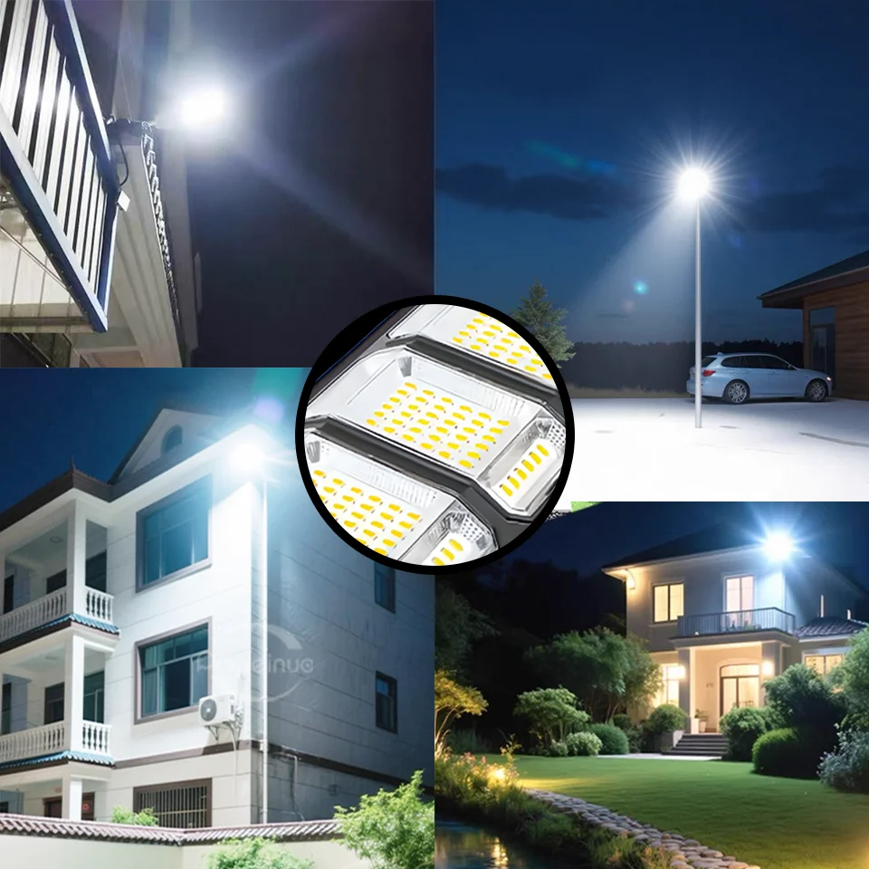 10000W Outdoor Solar Lamp Ultra Powerful Solar Street Light 320° Wide Range Lighting Super Bright Motion Sensor for Park Garden