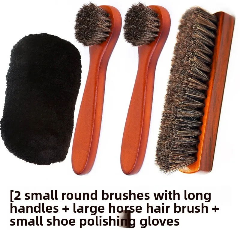 

Замшевая щетка для полировки из конского волоса, глянцевый набор для ухода за обувью для обуви, ботинок, автоочиститель сидений