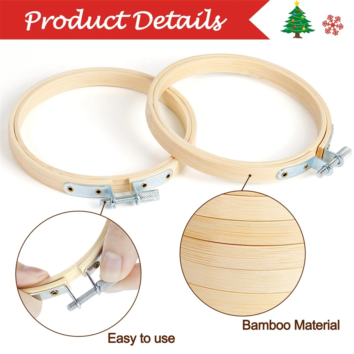 36Pieces 3Inch Embroidery Hoop Mini Embroidery Hoop Bamboo Round Hoop for DIY Craft Needlework, Sewing and Crafts 8cm