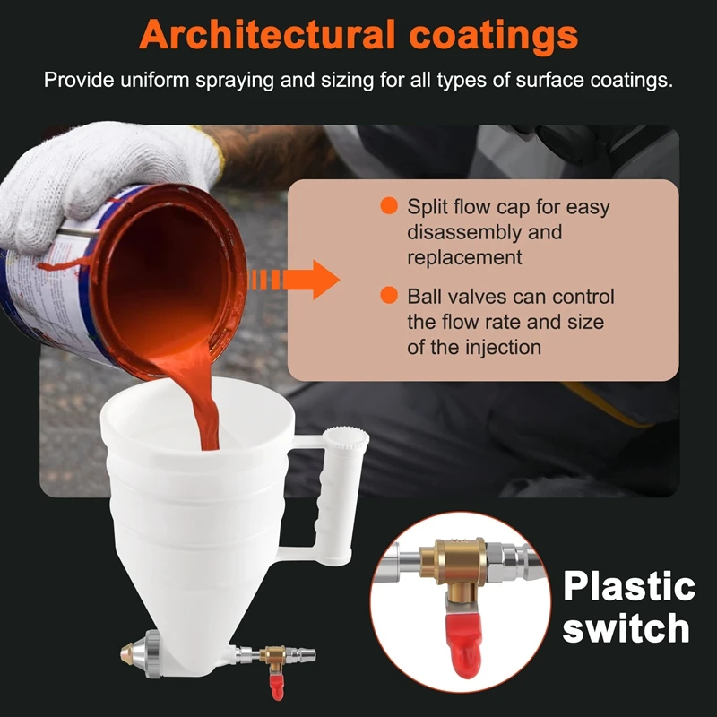 Exterior Wall Building Paint, Real Stone Paint, Plastic Coated Sprayer Cement Mortar Sprayer Latex Paint-A23R
