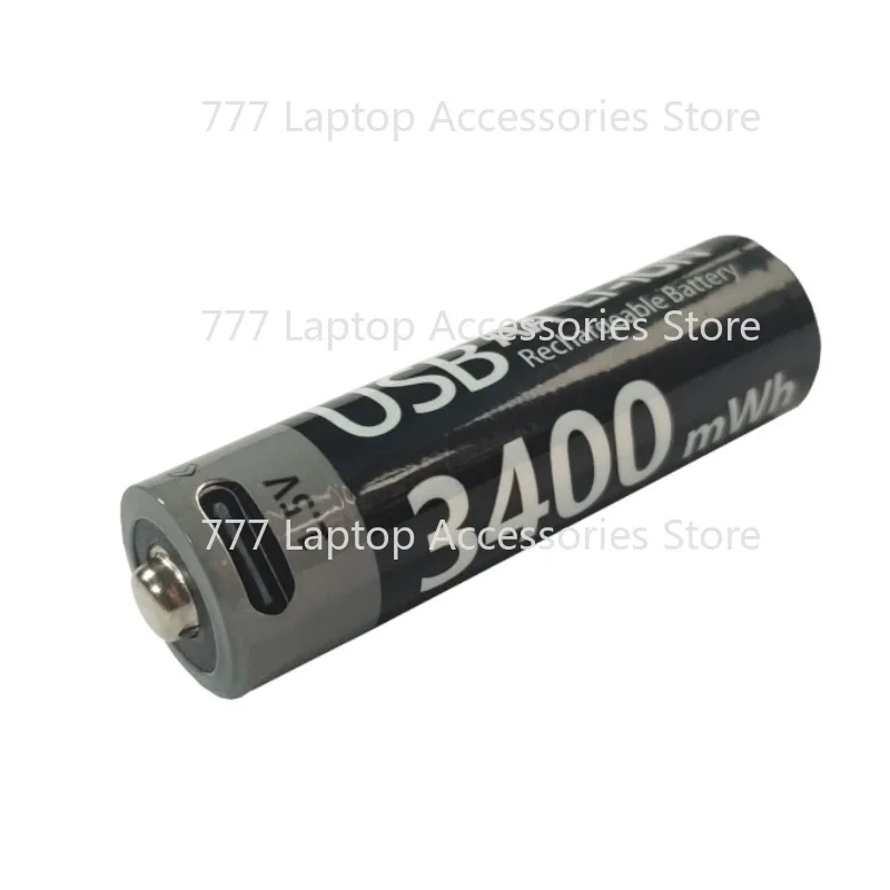 1.5V AA 3400mWh Rechargeable Battery Type-C USB Lithium Batteries for Hunting Camera Remote Control Mouse Door Lock Microphone
