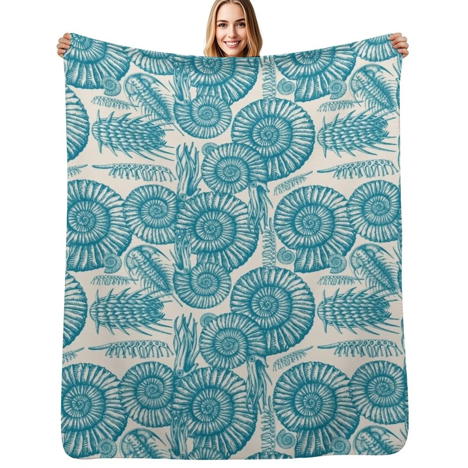 ANCIENT SEA Throw Blanket For Decorative Sofa Warm Single Heavy Furrys bed plaid Blankets