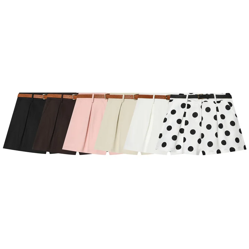 

Dave&di solid color high waisted casual shorts