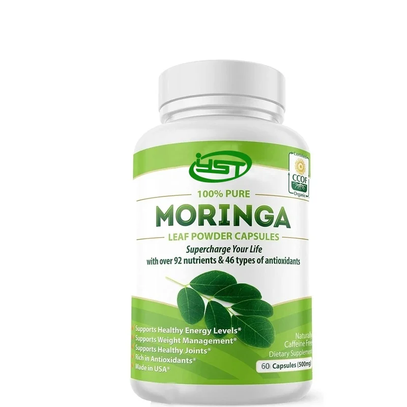 OF Moringa powder organic. Spicy wood leaves. Energy, metabolism, and immune support