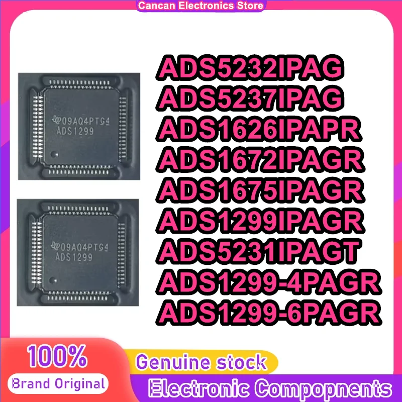 ADS5232IPAG ADS5237IPAG ADS1626IPAPR ADS1672IPAGR ADS1675IPAGR ADS1299IPAGR ADS5231IPAGT ADS1299-4PAGR ADS1299-6PAGR HTQFP IC