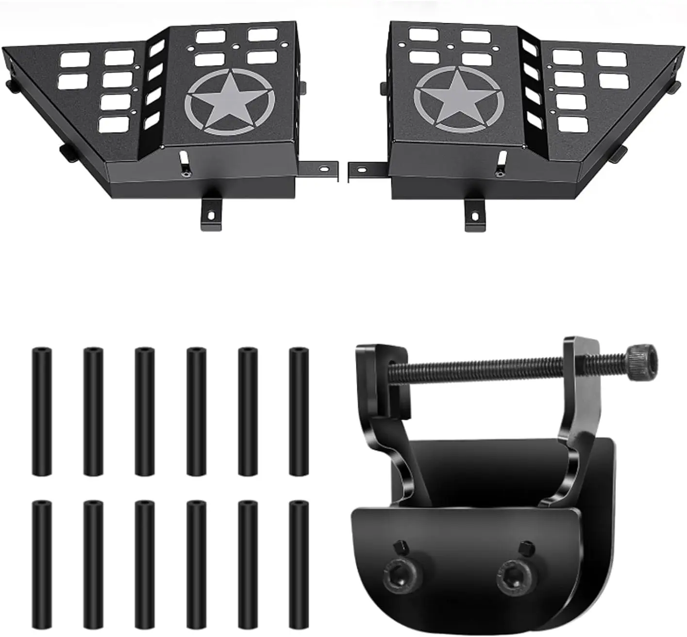 

Металлический ящик для хранения передней двери с набором инструментов для ремонта автомобильного козырька из 12 предметов для Jeep Wrangler JK/JKU 2007-2017