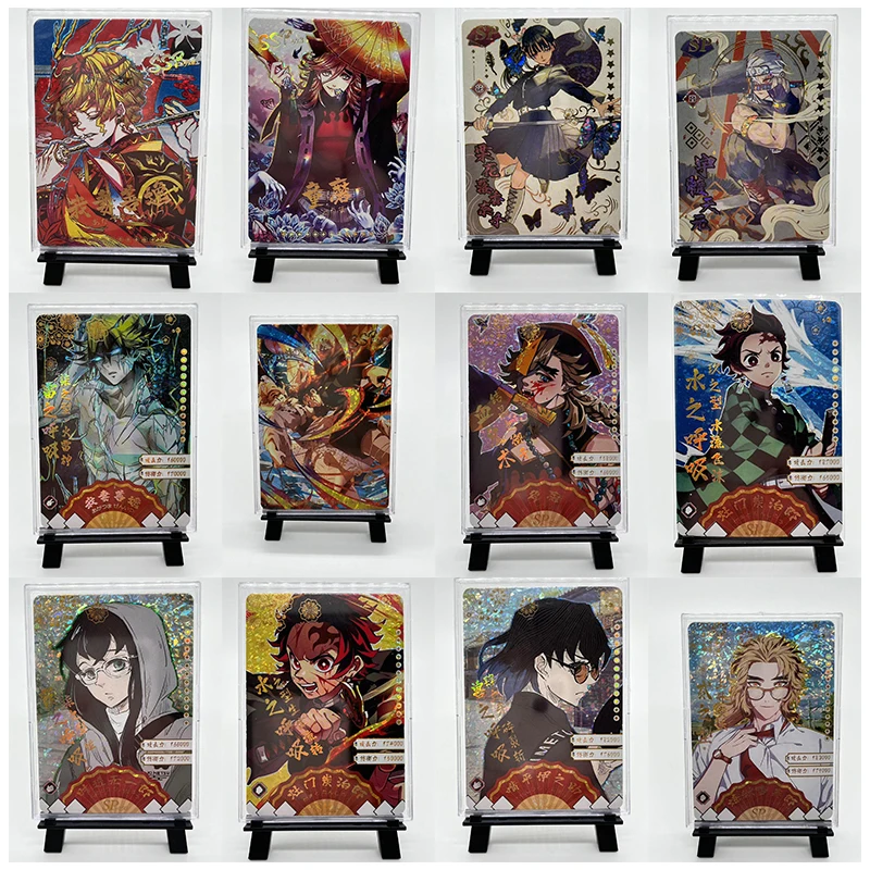 Anime Demon Slayer Kawaii Rare SP SSP Flash Card Tanjirou Agatsuma Zenitsu Collection Toys Solitaire Christmas Birthday Presents