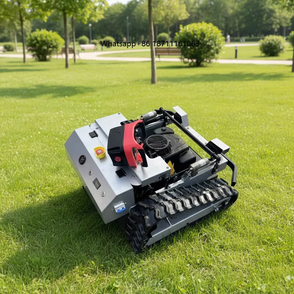 Wholesale Riding Automatic zero Turn Crawler Grass Cutter Remote Control Lawn Mower for Garden