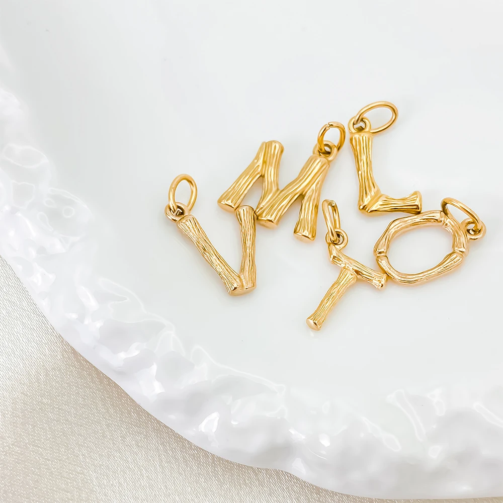 eManco Initial Charms 26 English Alphabet Letter Charm Pendants For Women Man DIY Necklace Bracelet Jewelry Making A-Z