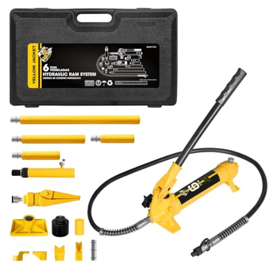 

Porta Power Kit Hydraulic Ram Jack Pusher Puller Auto Body Frame Repair Tool with Blow Mold Carrying Storage Case for Car Truck