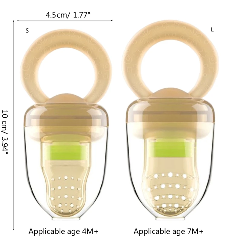 Nowa żywność dla niemowląt Karmnik owocami Smoczek Zabawka ząbkująca dla niemowląt wieku 3–24 miesięcy