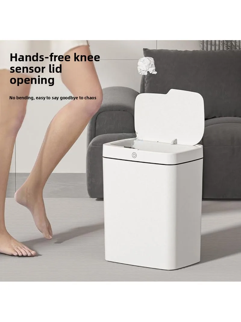 

Smart Touchl Tra Can 8L Large Capaci Sensor Operation for Living Room Home Use with Lid Sed Design Floor Cleaning ...