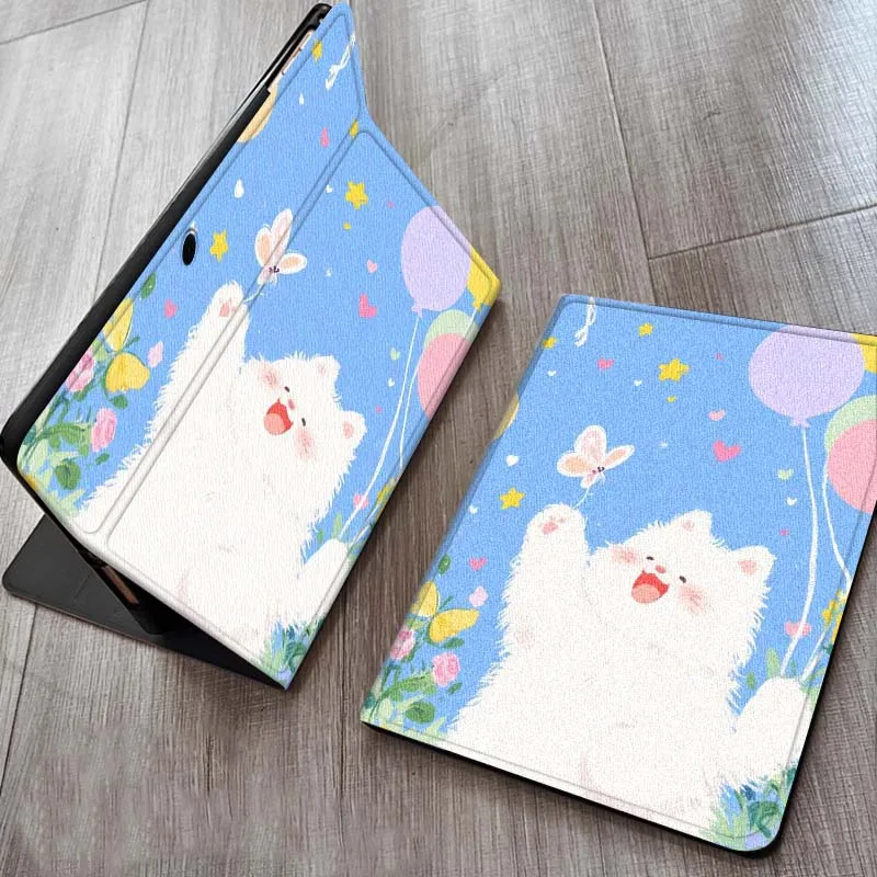 

Cute Cat Illustration Pattern For OPPO Realme Pad 3 11 2 4 Pro Air Neo SE X 11.61 11.4 12.1 13.2 Inch Tablet Case