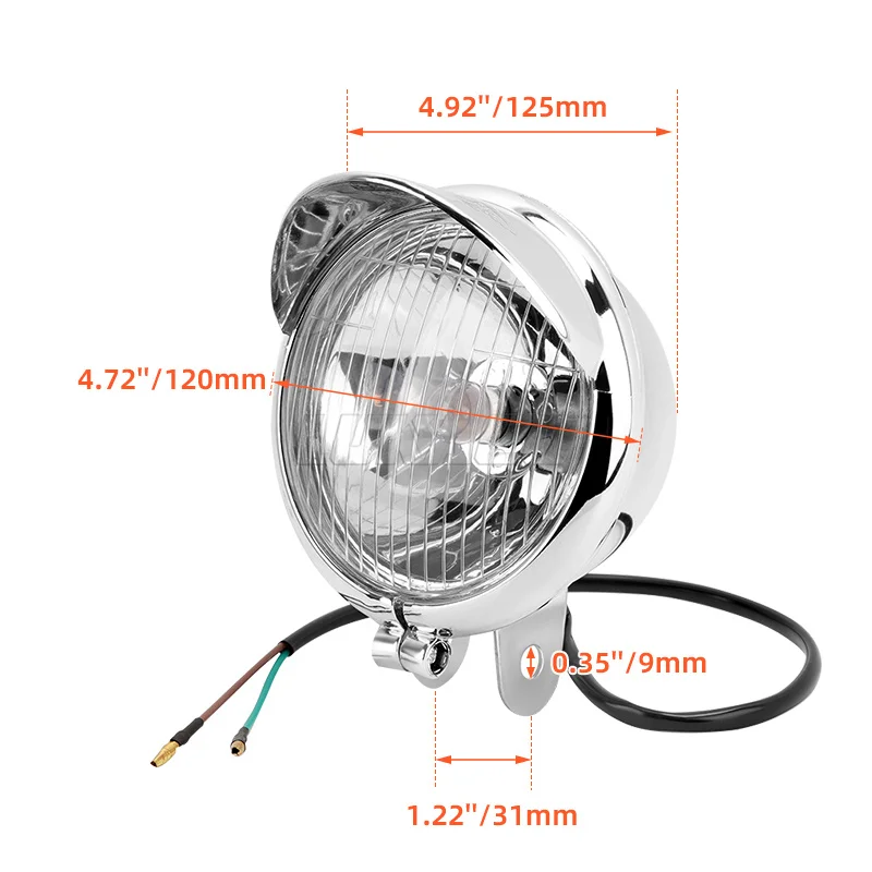 12V Motorcycle LED Headlight Passing Fog Light Front Lamp Universal For Harley Touring Bobber Chopper Custom Honda Yamaha Suzuki