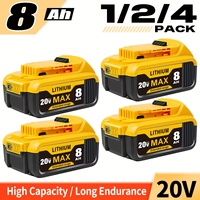 DCB200 20V 8000mAh Lithium Replacement Battery For Dewalt 18V DCB184 DCB200 DCB182 DCB180 DCB181 DCB182 DCB201 DCB206