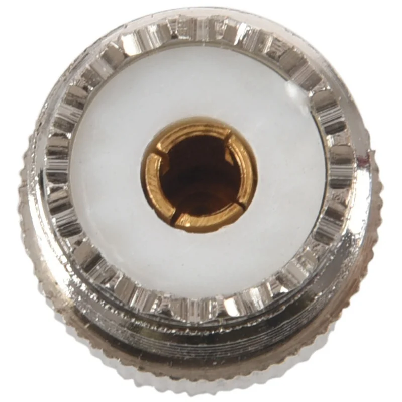 AS62 20X TNC ذكر إلى PL259 UHF موصل محول أنثى، فضي