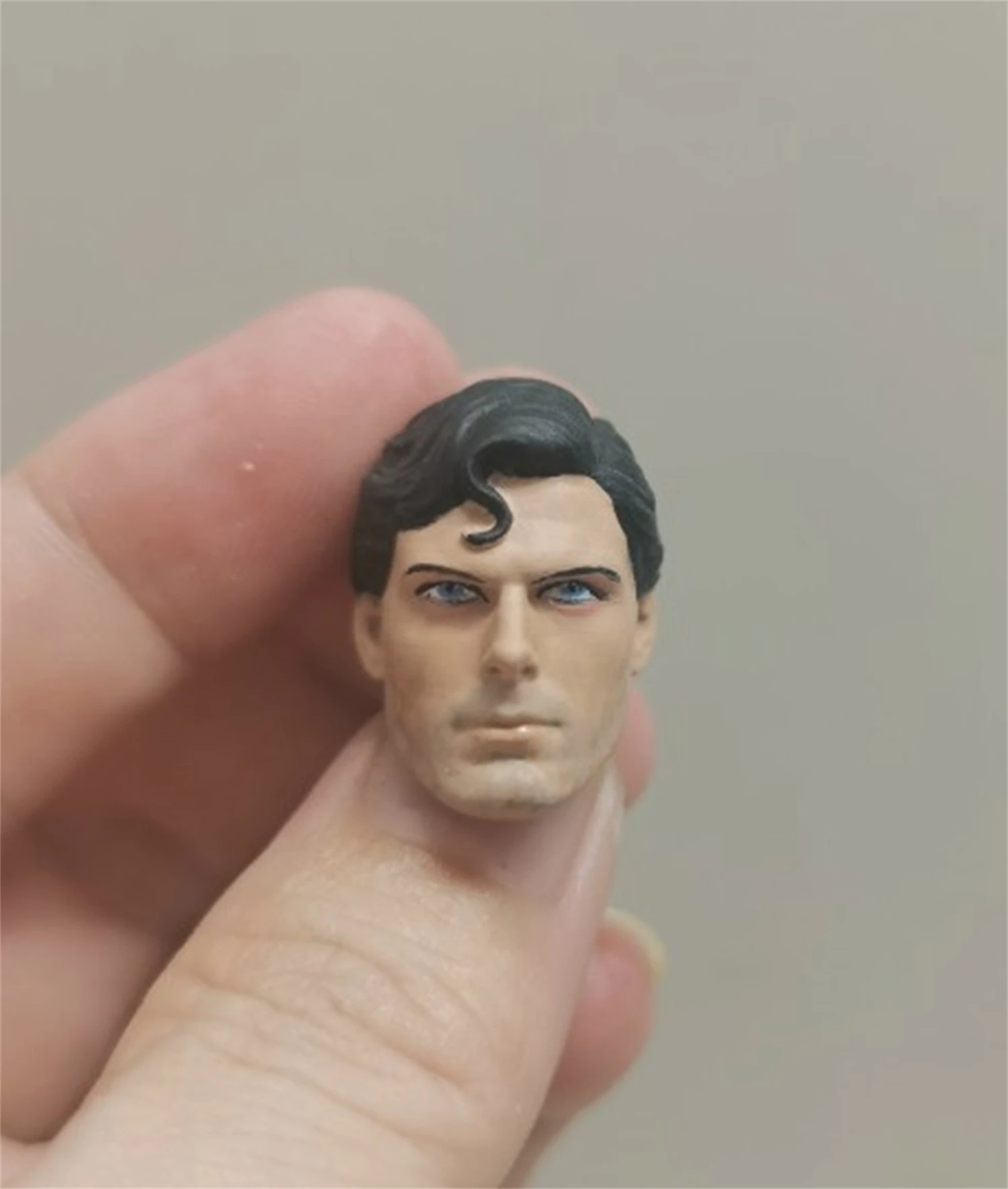 1:12 Scale Cartoon Christopher Reeve Head Sculpt Carved Model Toys Fit For 6" Mezco Action Figure