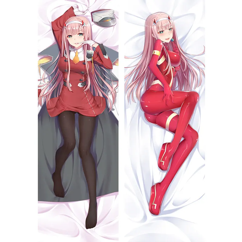 

Hot Anime DARLING in the FRANXX 002 Zero Two Dakimakura Case Sexy Body Hugging Pillow Two Prints Cushion Covers For Otaku Gifts