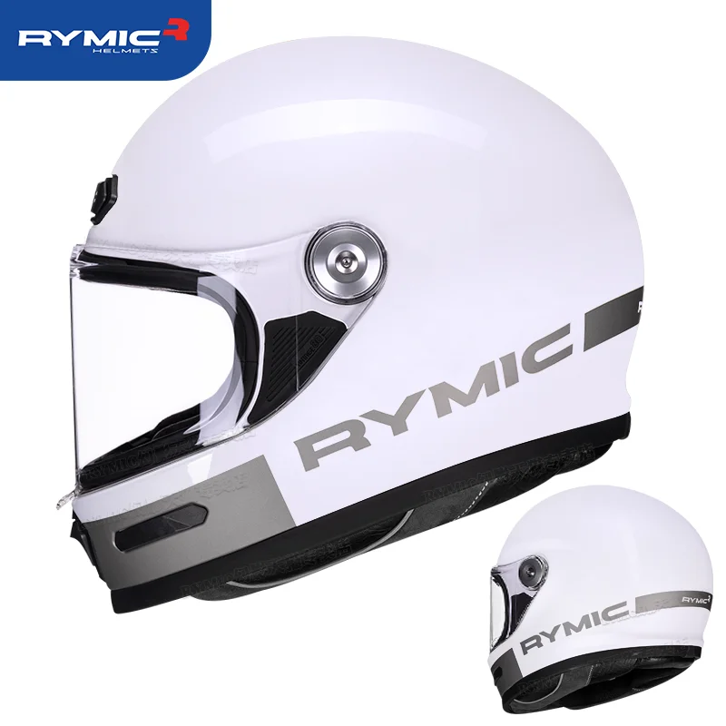 

New Arrival Vintage Full Face Motorbike Helmet Cafe Racer Style Dirt Bike Helm Retro ABS Lightweight Cafe Racer Helmet DOT ECE