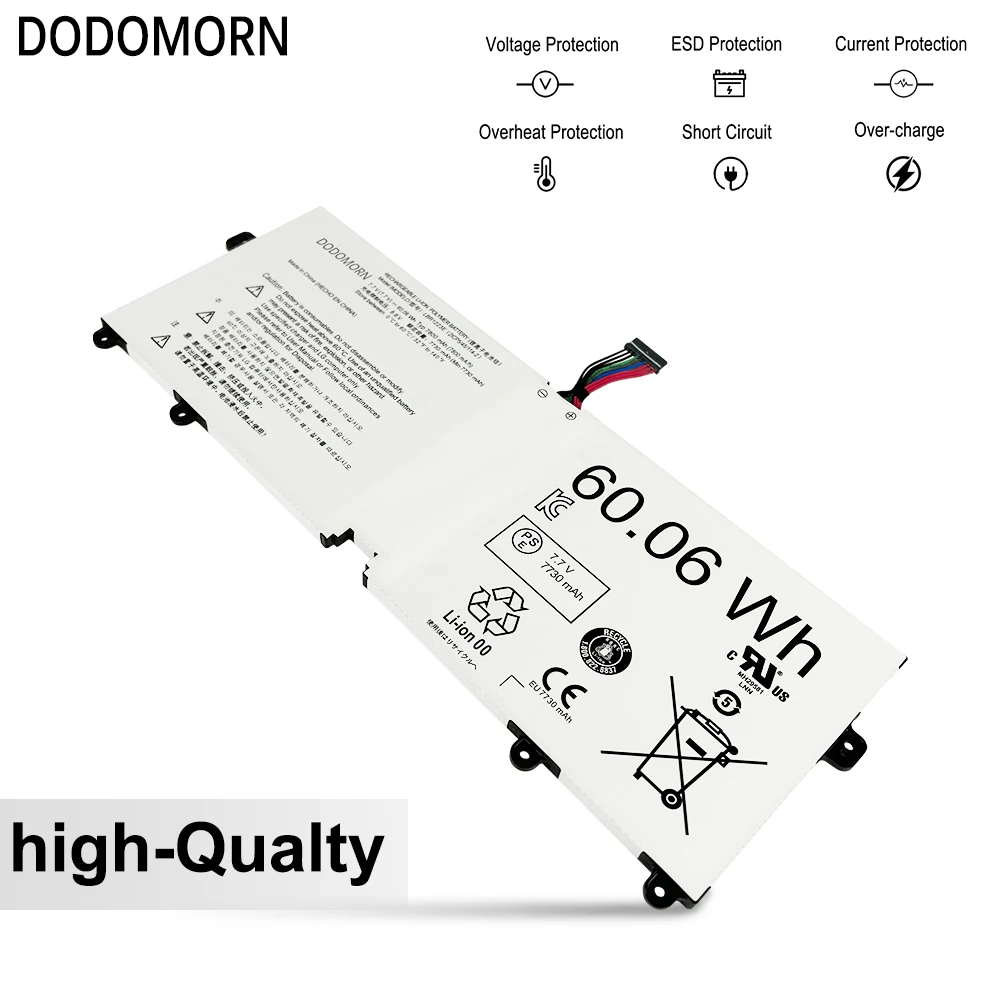 DODOMORN LBR1223E Laptop bateria do LG Gram 13 z970 14 z970 15 z970 14 zd970 15 zd970 15 zd970 13 z975 14 z980 15 z980 G.AA53C G.AA75C 60.06Wh