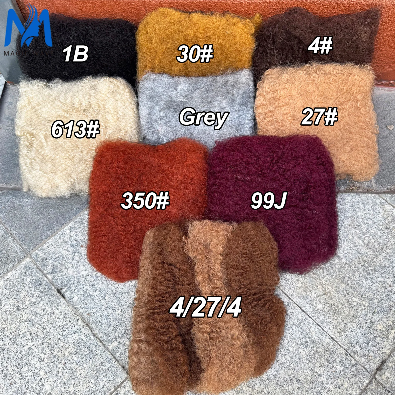 Afro Kinkys Bulk Human Hair 50g Afro Kinky Curly Human Braiding Hair Bulk for Spring Hair Twist Dreadlock Extensions Locs Braids