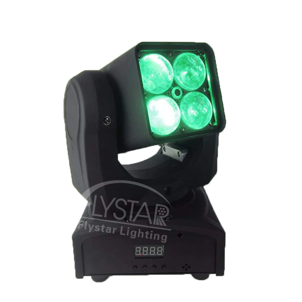 dmx stage light mini 4x15w RGBW 4in1 led zoom effect moving head lights