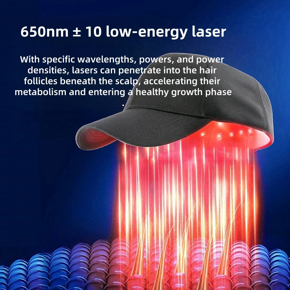 Red Light Therapy For Hair Growth Cap LLLT Helmet laser Light Therapy Device For Hair Loss Treatment hair laser cap view 2