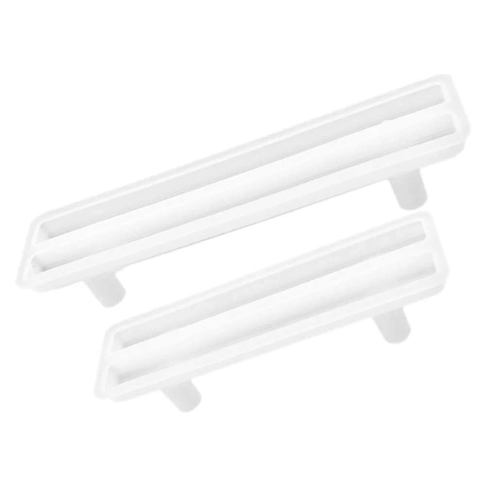 

2 Pcs Kitchen Cabinet Handles Epoxy Molds Silicone Jewelry Casting Silica Gel Crafting Tray Grip