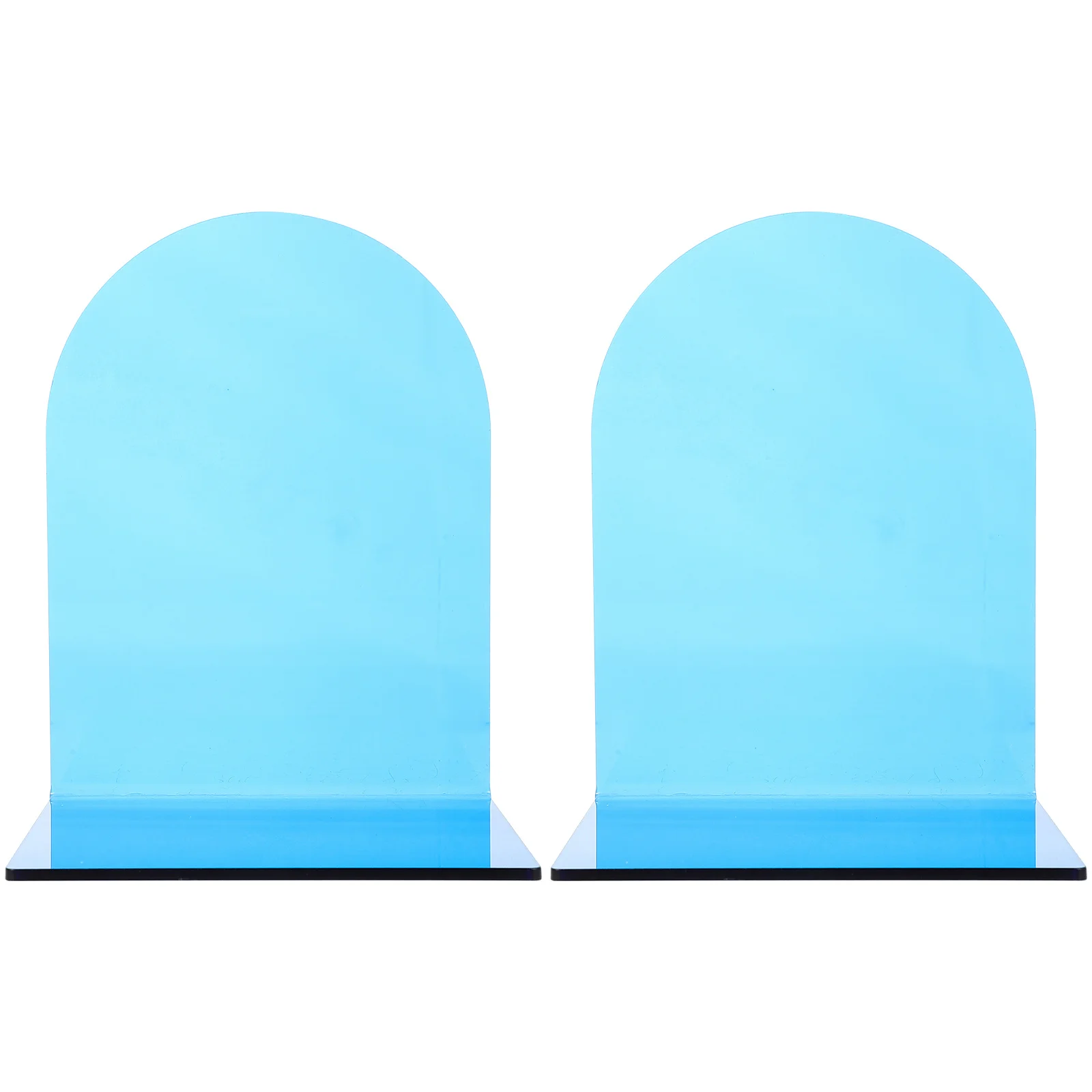 2Pcs Transparent Bookend Acrylic Book Stand L-Shaped Display Stand Desktop Organizer for Home Office Bookend Plastic Book Rack