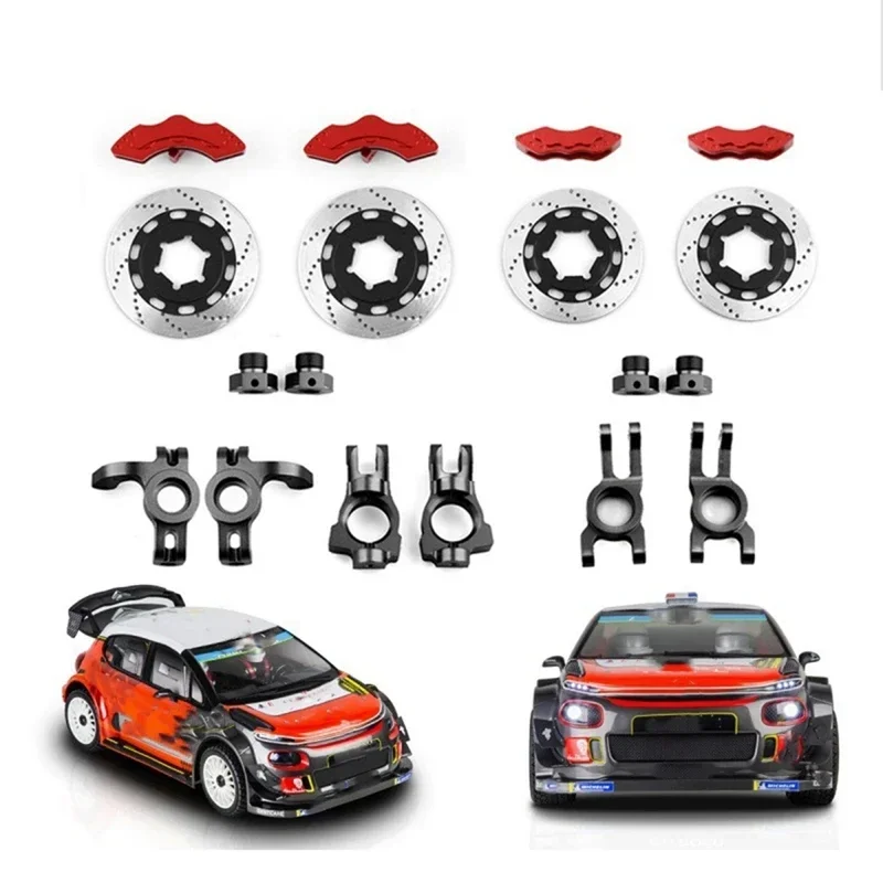 

1 Set Simulation Disc Brake Set Caliper for 1/7 KM Raytheon Rally Car C3 E8414 E8415 RC Car Upgrade Accessories