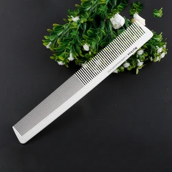 Mythus Hairdressing Carbon Comb For Haircut Barber Anti Static White Rat Tail Comb Beauty Professional Hair Styling Tools Comb