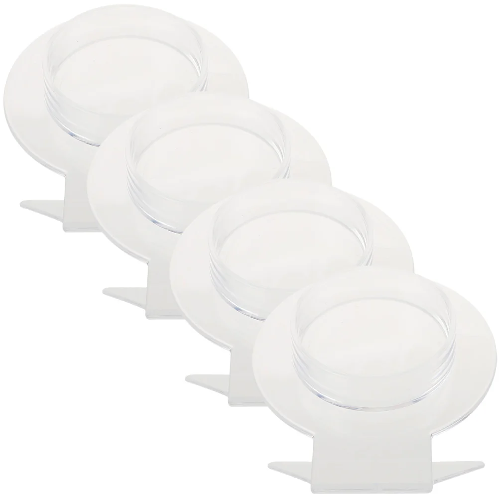 

4pcs Bracelet Display Stand Acrylic Jewelry Holder Long Use Fade Resistant Accessories Organizer Showing Rack