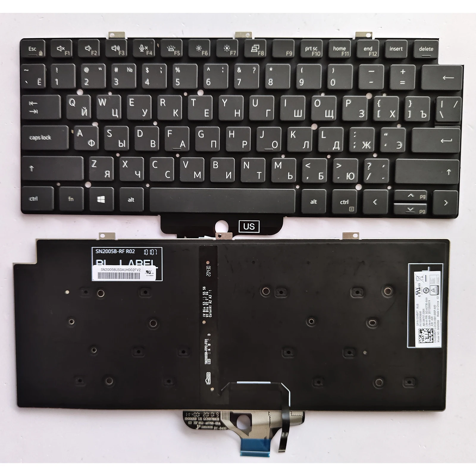 

RU Layout for Dell Latitude 7330 5330 7320 7310 5320 Laptop Keyboard