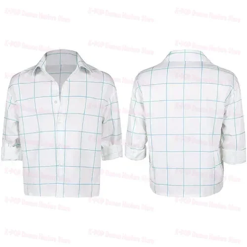 2026 بوبي ساجا شيطان بنين جينو تأثيري قميص زي الصيادين الرجال الصيف الشاطئ قصيرة الأكمام بلايز هالوين كرنفال حفلة البدلة